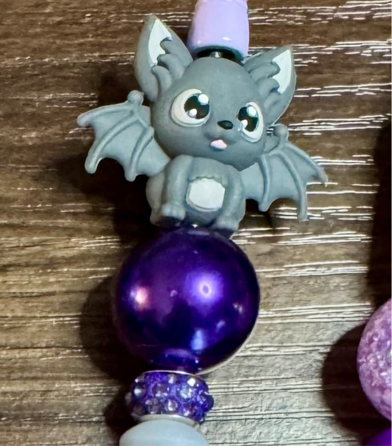 Handmade Spooky Vibes Beaded Diamond Painting or Ballpoint Ink Pens