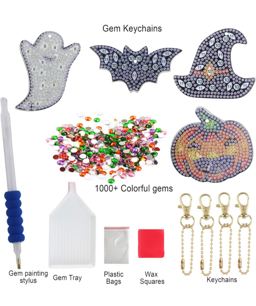 Halloween Keychain/Hanging Decor Diamond Painting Project Kits