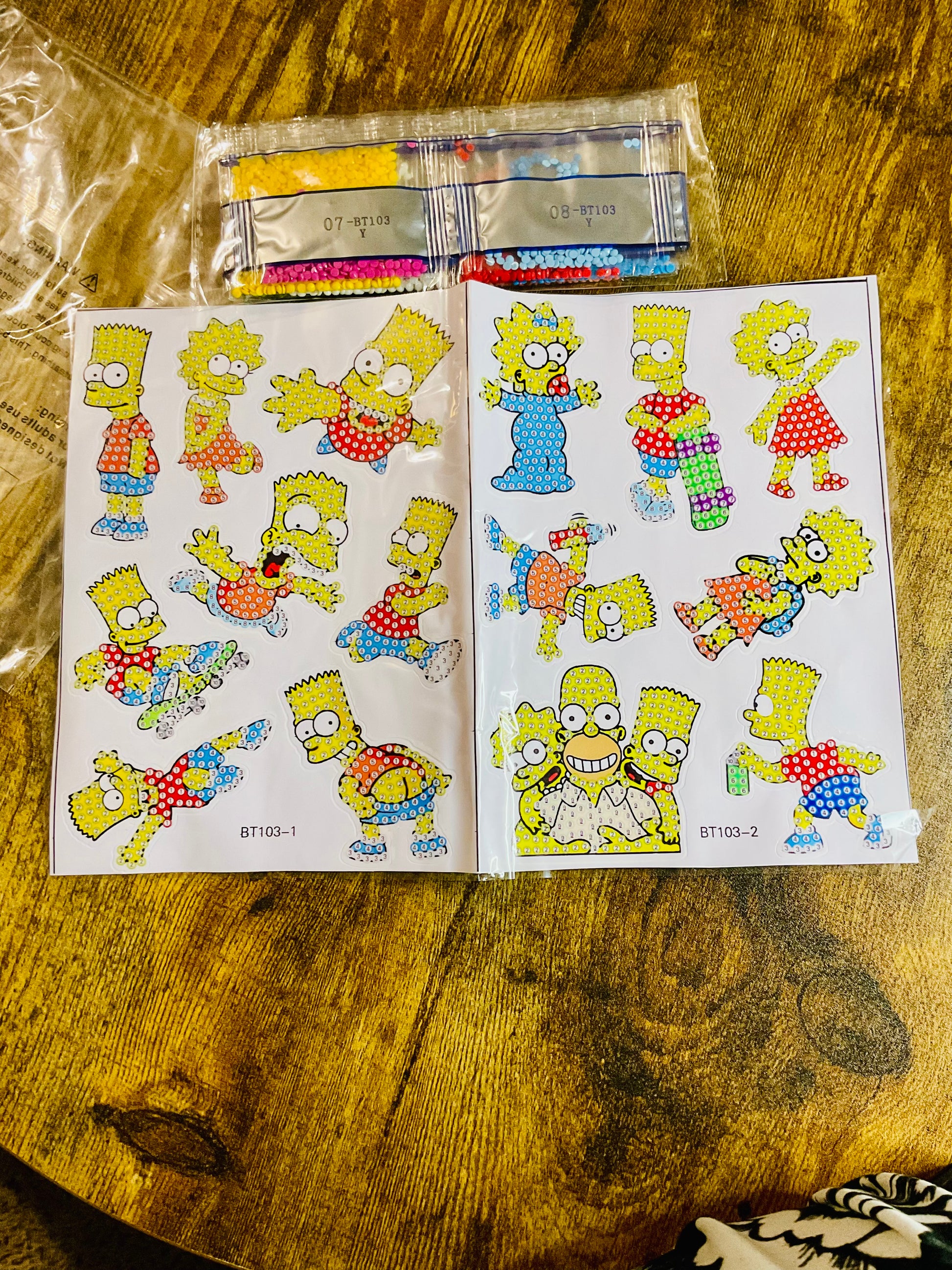 Character Sticker Pack Diamond Painting Project Kits 4 Designs