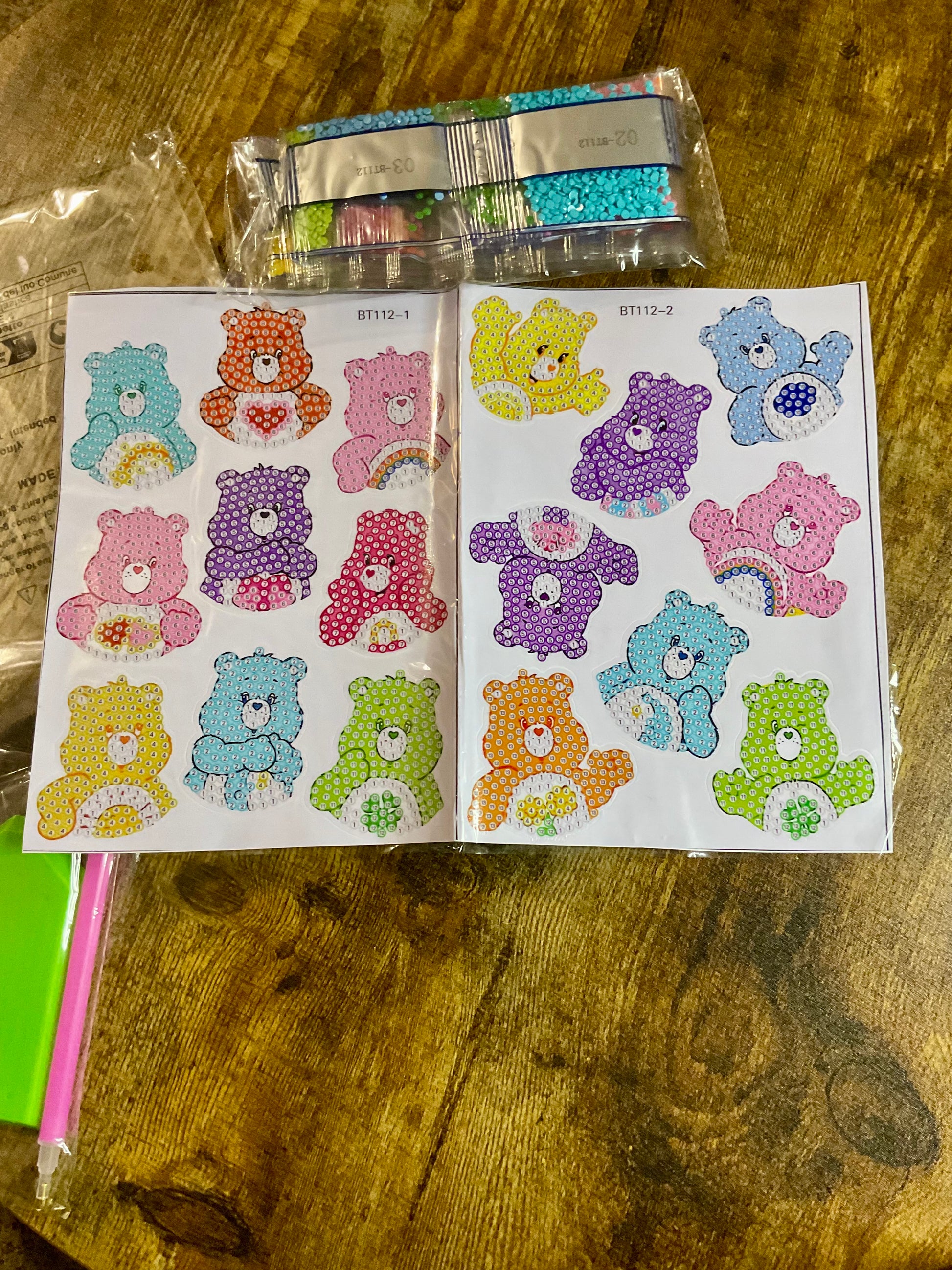 Character Sticker Pack Diamond Painting Project Kits 4 Designs