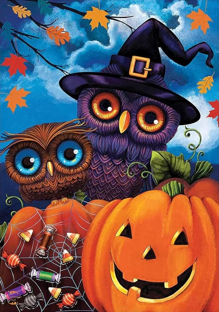 Fall Owls Diamond Painting Kit