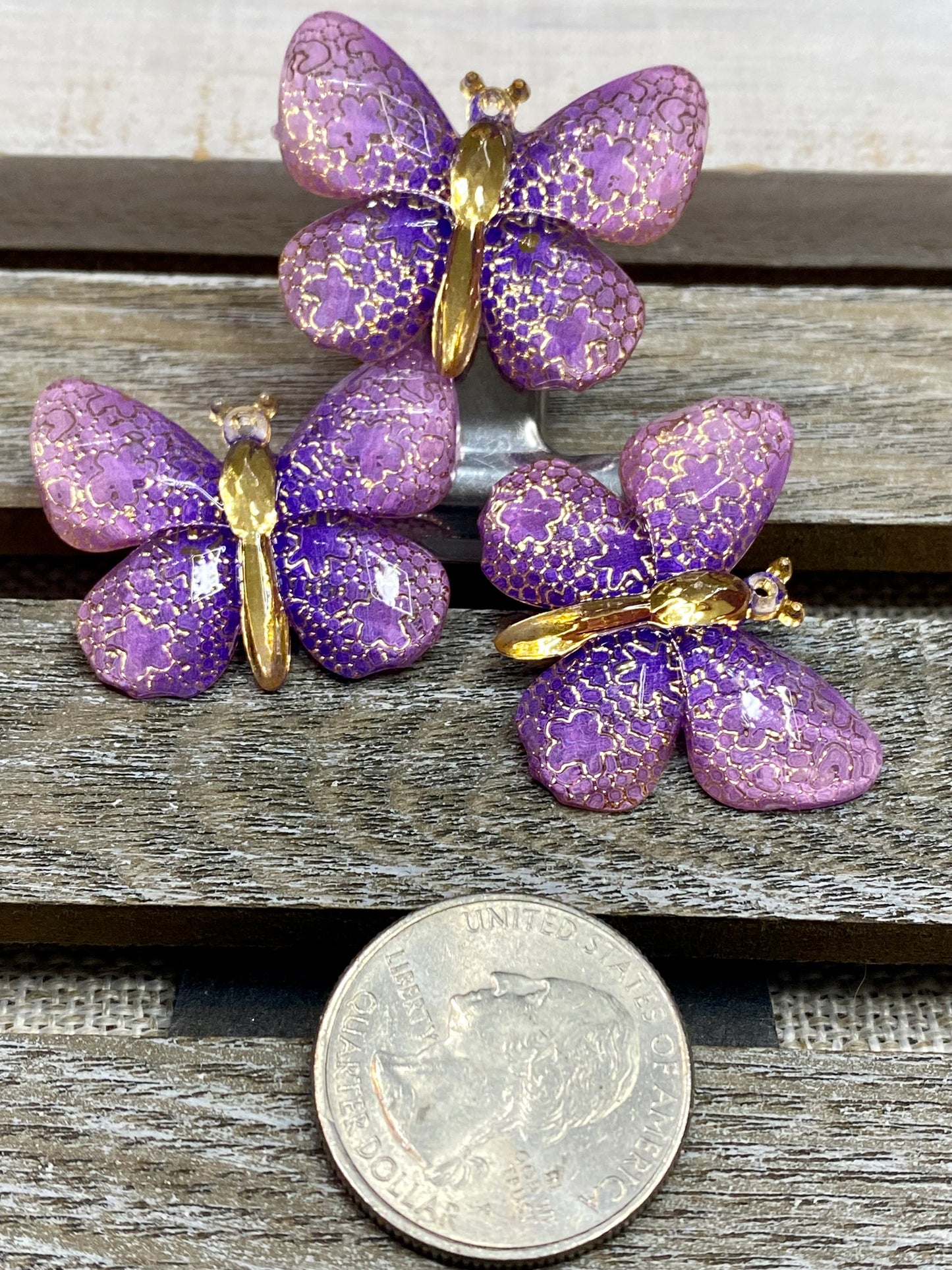 Cover Minder Magnets for Diamond Painting - Purple Butterfly