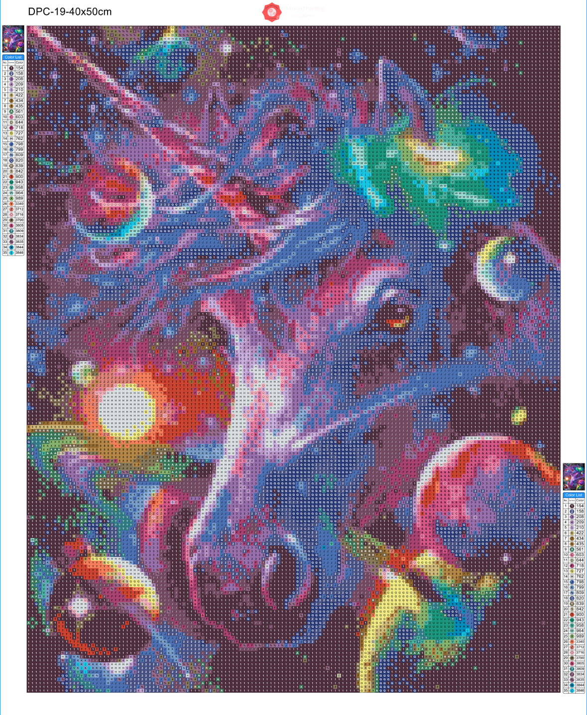 Celestial Unicorn Diamond Painting Short Lint Canvas Kit