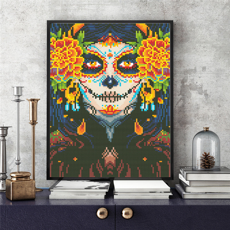 Luminous Diamond Painting Kit - Woman Sugar Skull 30x40cm