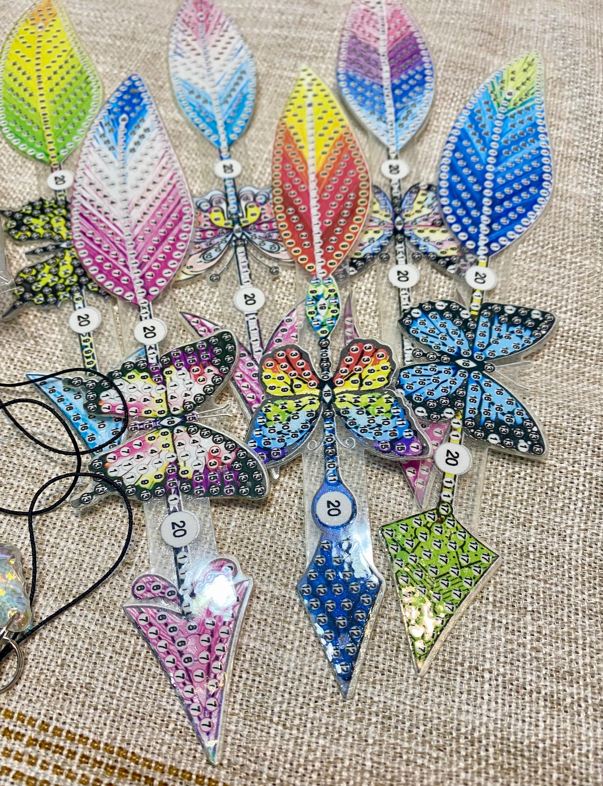 Arrow Bookmark Sets Diamond Painting Project Kits with Prism Charm