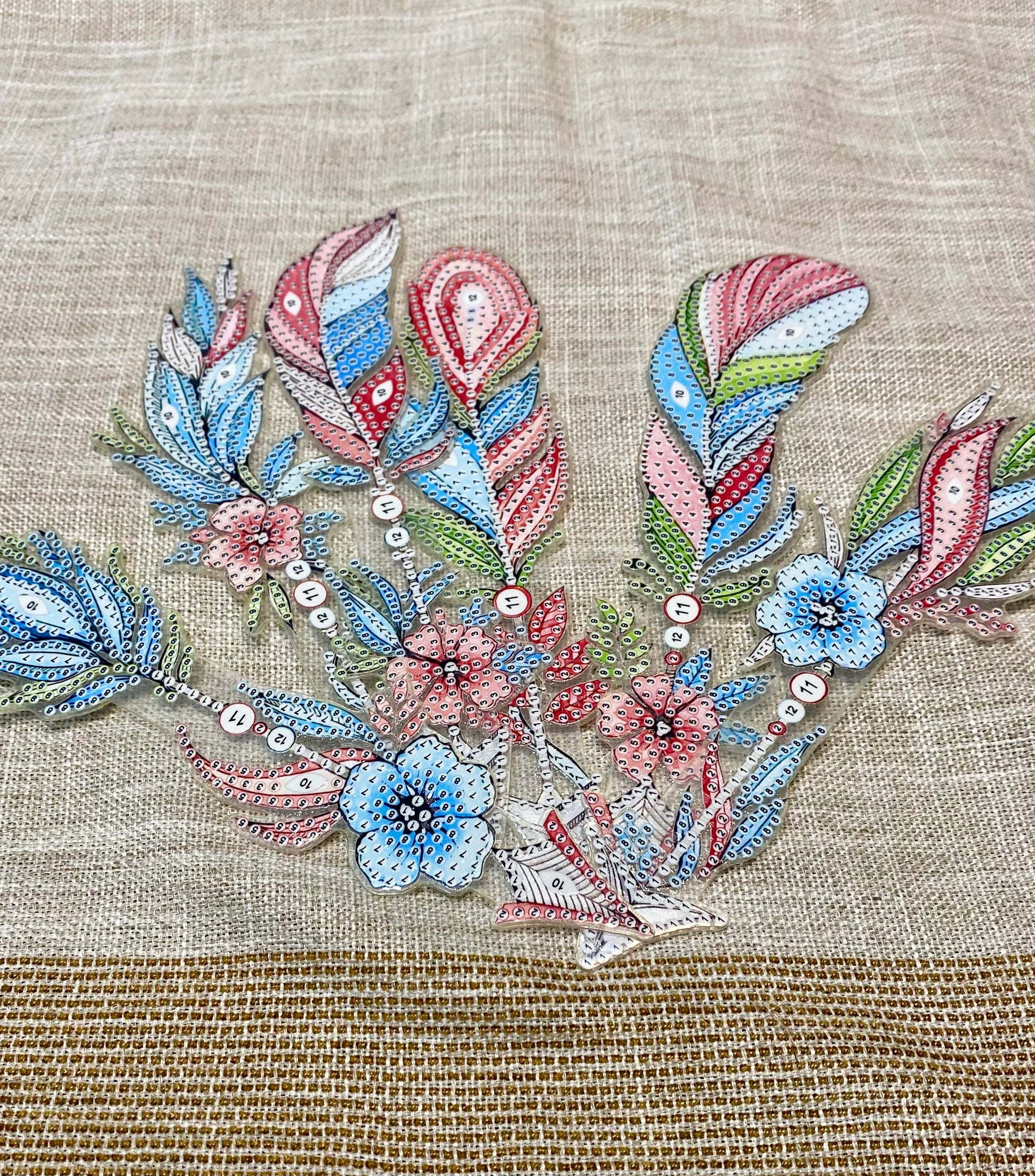 Arrow Bookmark Sets Diamond Painting Project Kits with Prism Charm