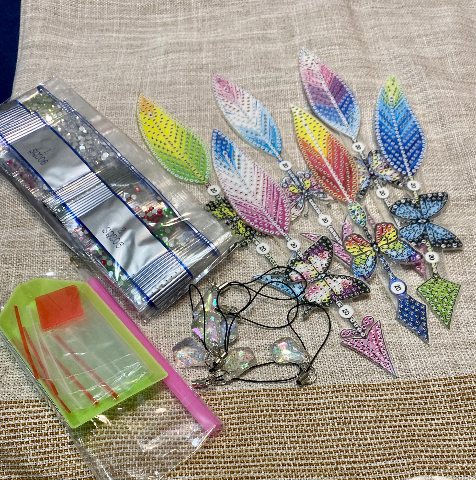 Arrow Bookmark Sets Diamond Painting Project Kits with Prism Charm