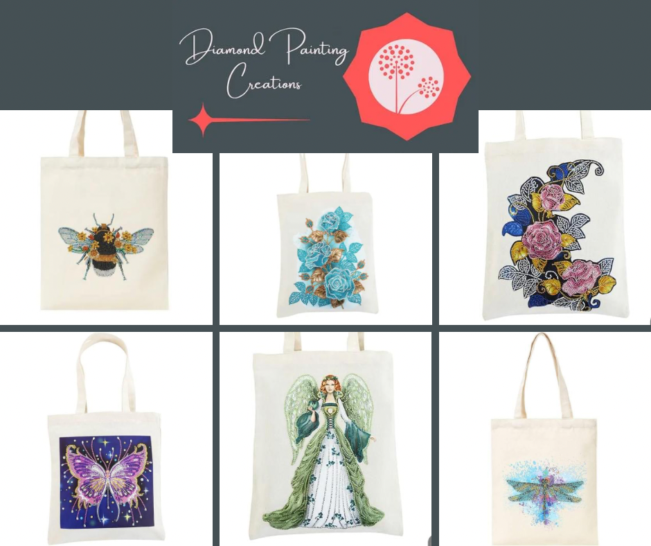 Painting on canvas online tote bags