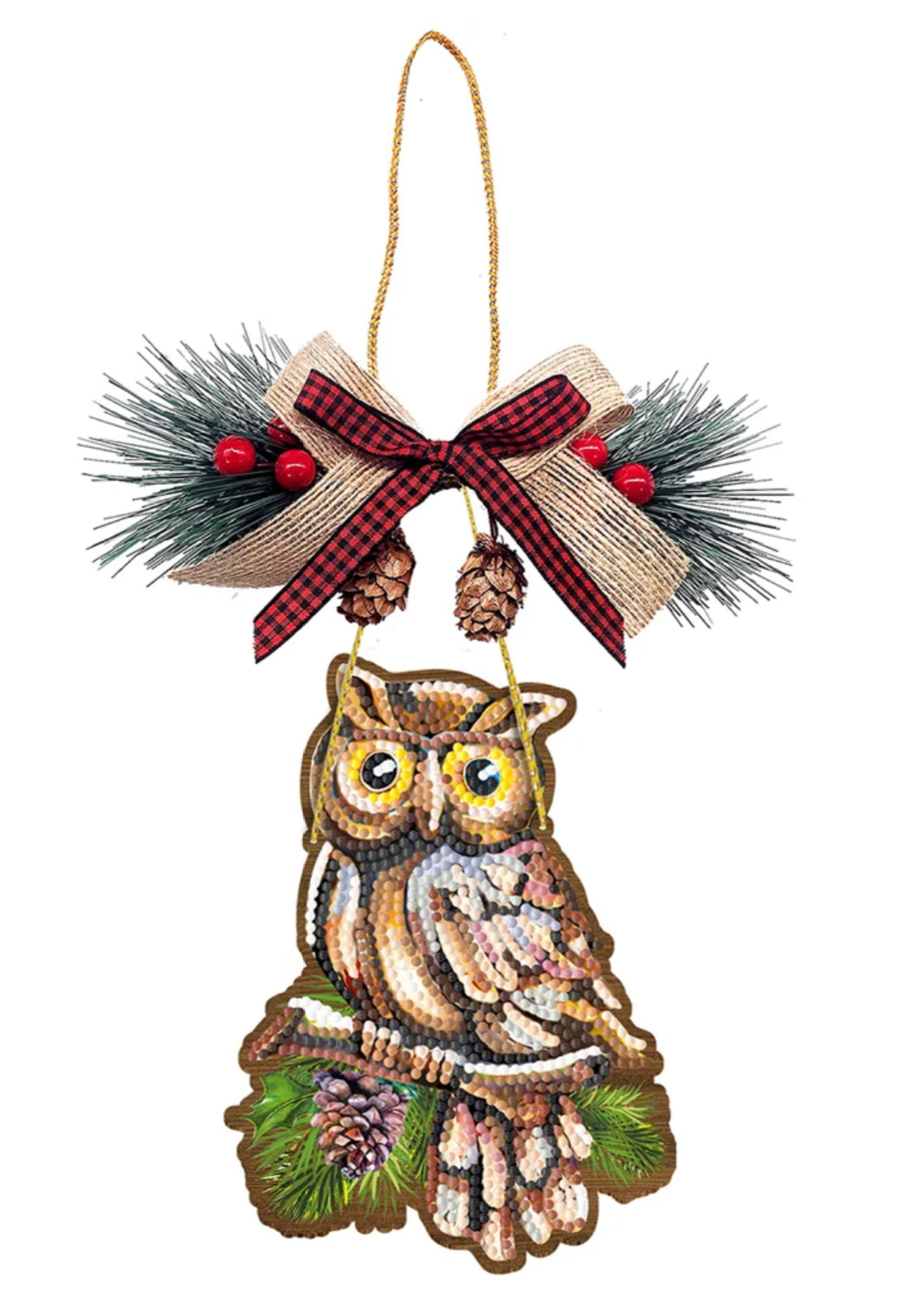 Diamond Painting Wooden Holiday Ornament Craft Kits 4 Styles