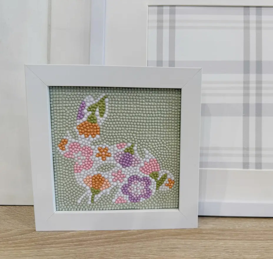 Spring Bunny Diamond Painting Kit with Frame