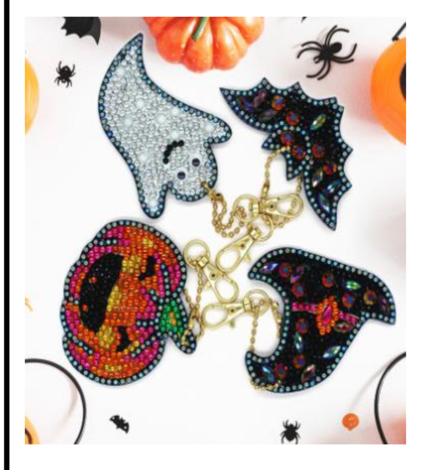 Halloween Keychain/Hanging Decor Diamond Painting Project Kits