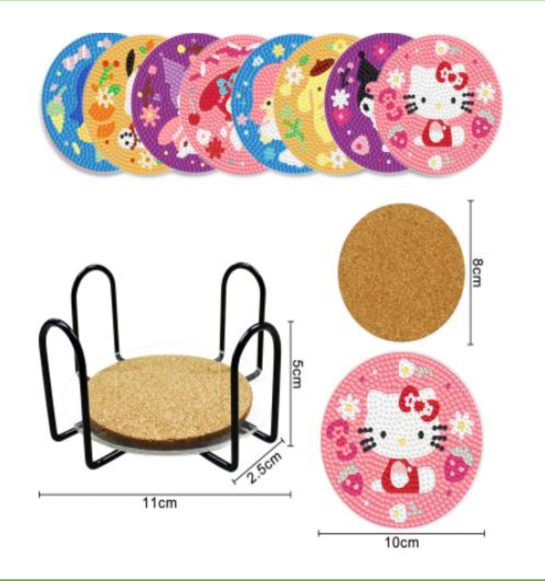Coaster Sets Diamond Painting Kit