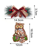 Diamond Painting Wooden Holiday Ornament Craft Kits 4 Styles