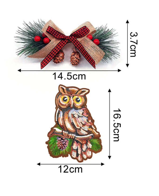 Diamond Painting Wooden Holiday Ornament Craft Kits 4 Styles