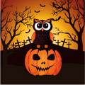 Halloween Owl Diamond Painting Kit