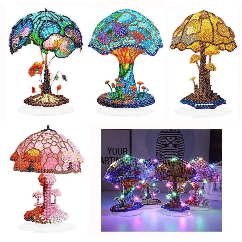 Diamond Painting Mushroom Lamp Kits