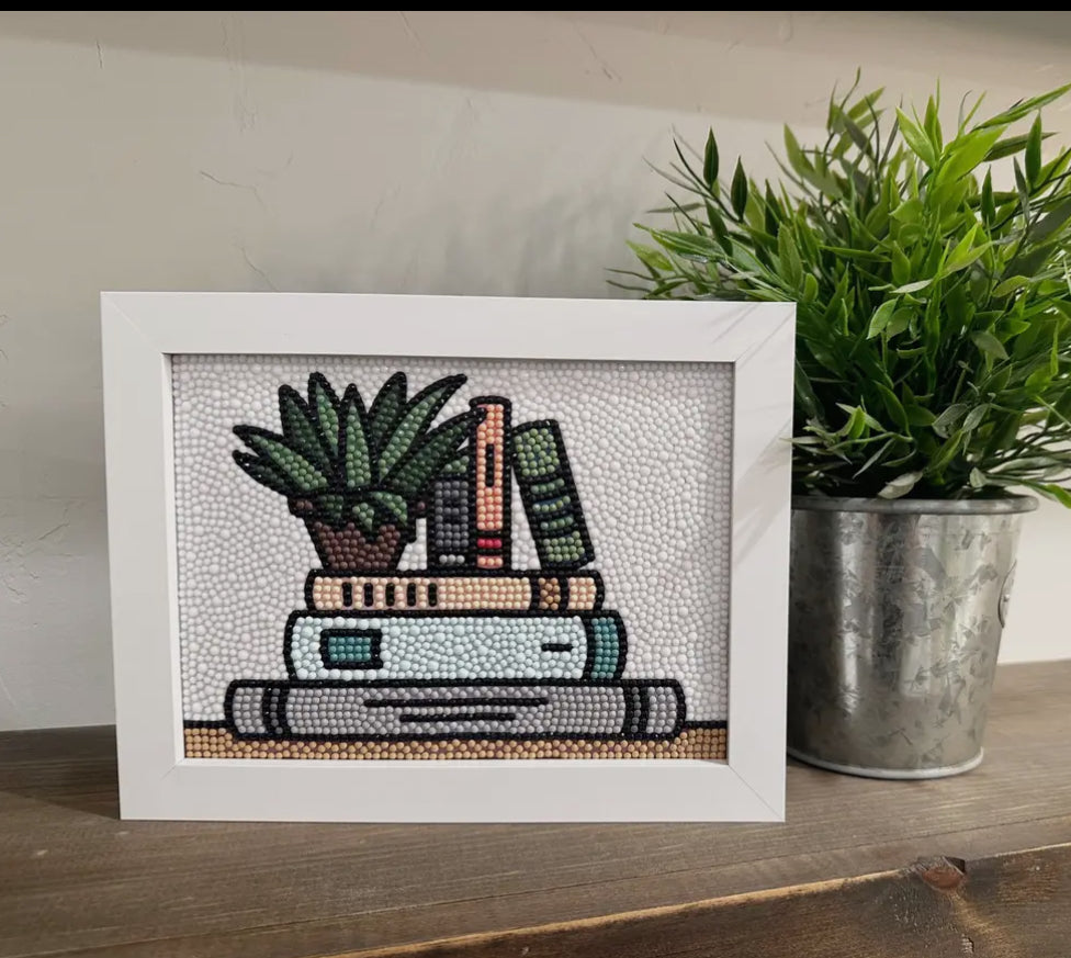 Books Diamond Painting Kit with Frame *Preorder-Allow 7 days before shipping *
