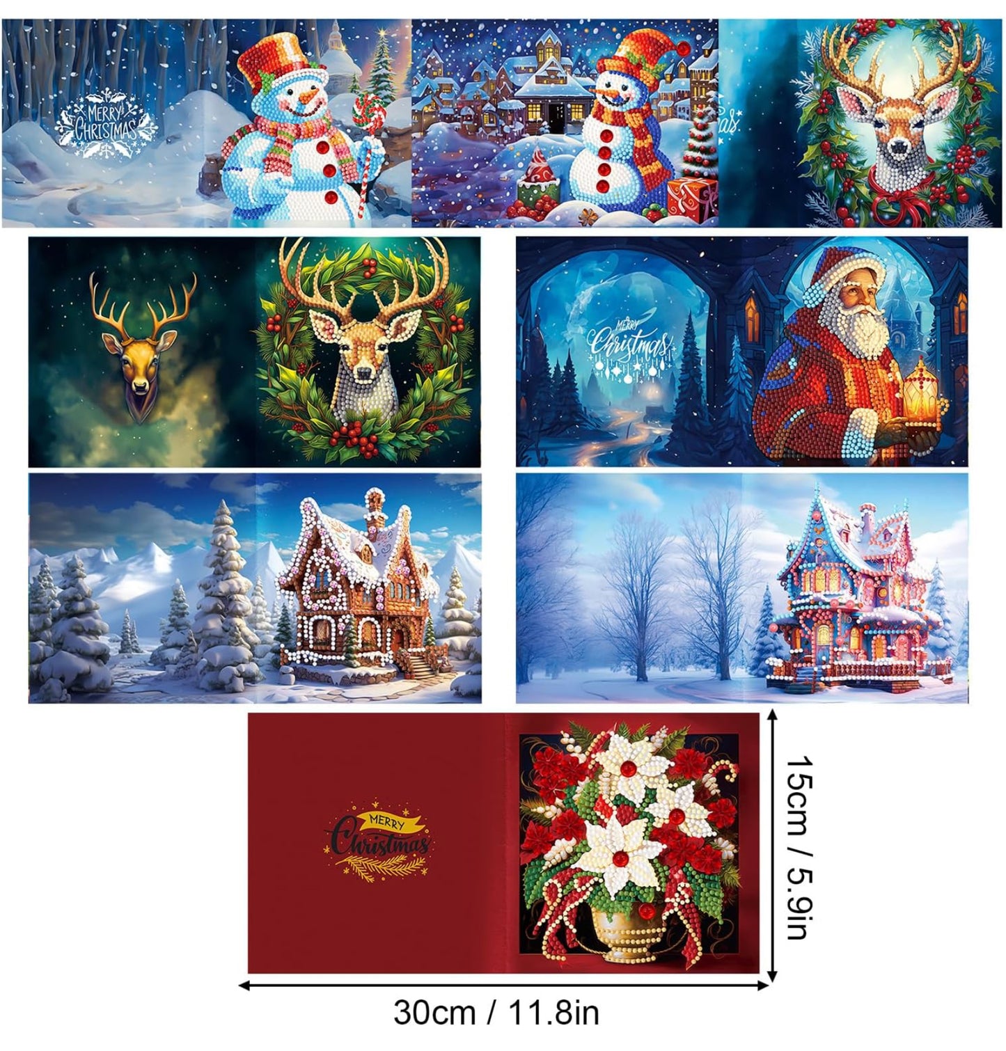 Diamond Painting Greeting Card Sets - Everyday and Holiday