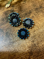 Cover Minder Magnets for Diamond Painting - AB Black Flowers
