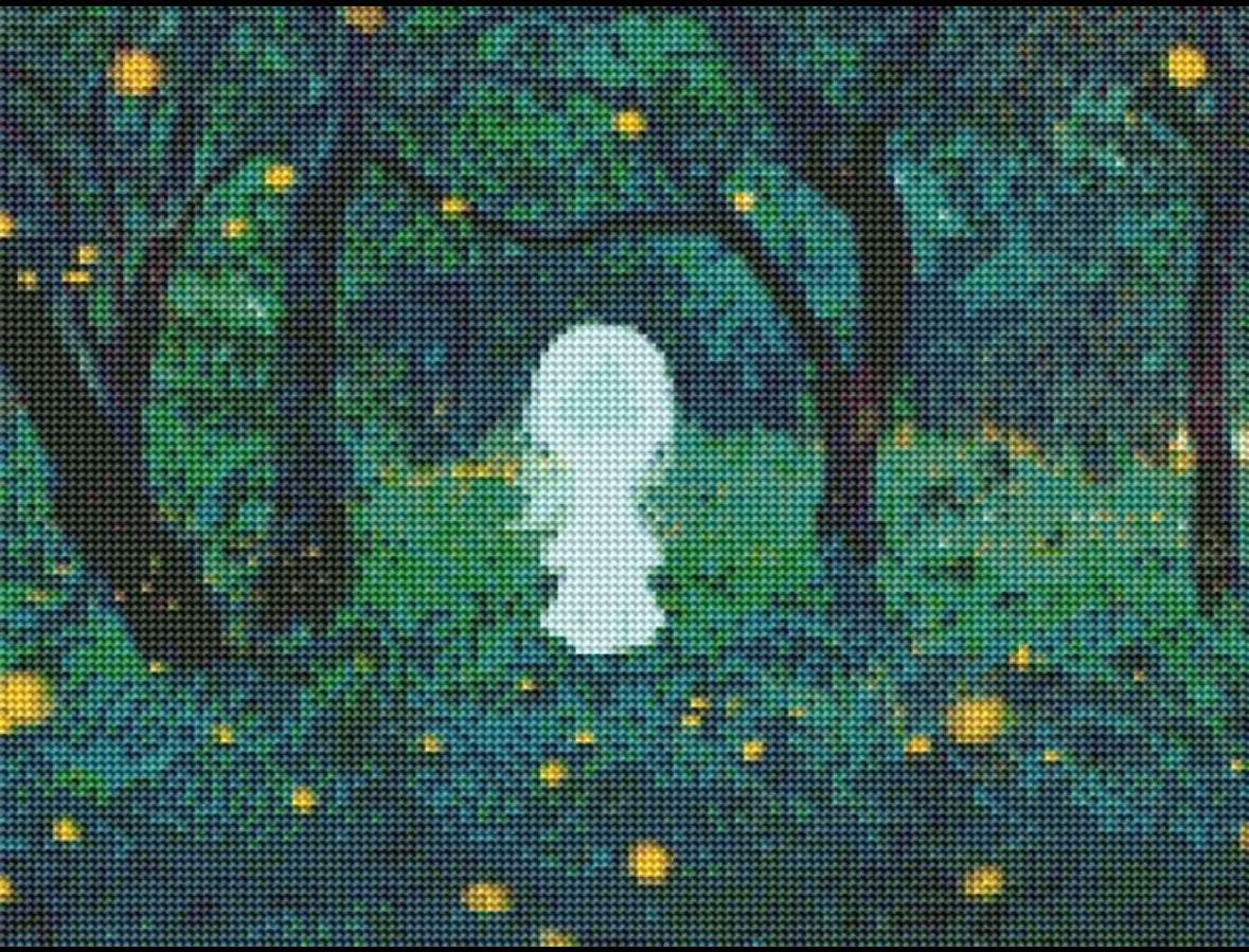 Forest Ghost Diamond Painting Kit 40x30cm Soft Canvas