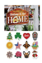 Seasonal Sign Diamond Painting Kit with Interchangeable Accents