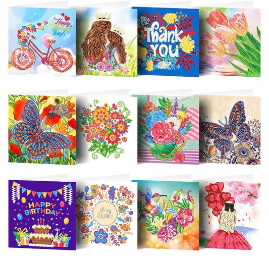 Diamond Painting Greeting Card Sets - Everyday and Holiday