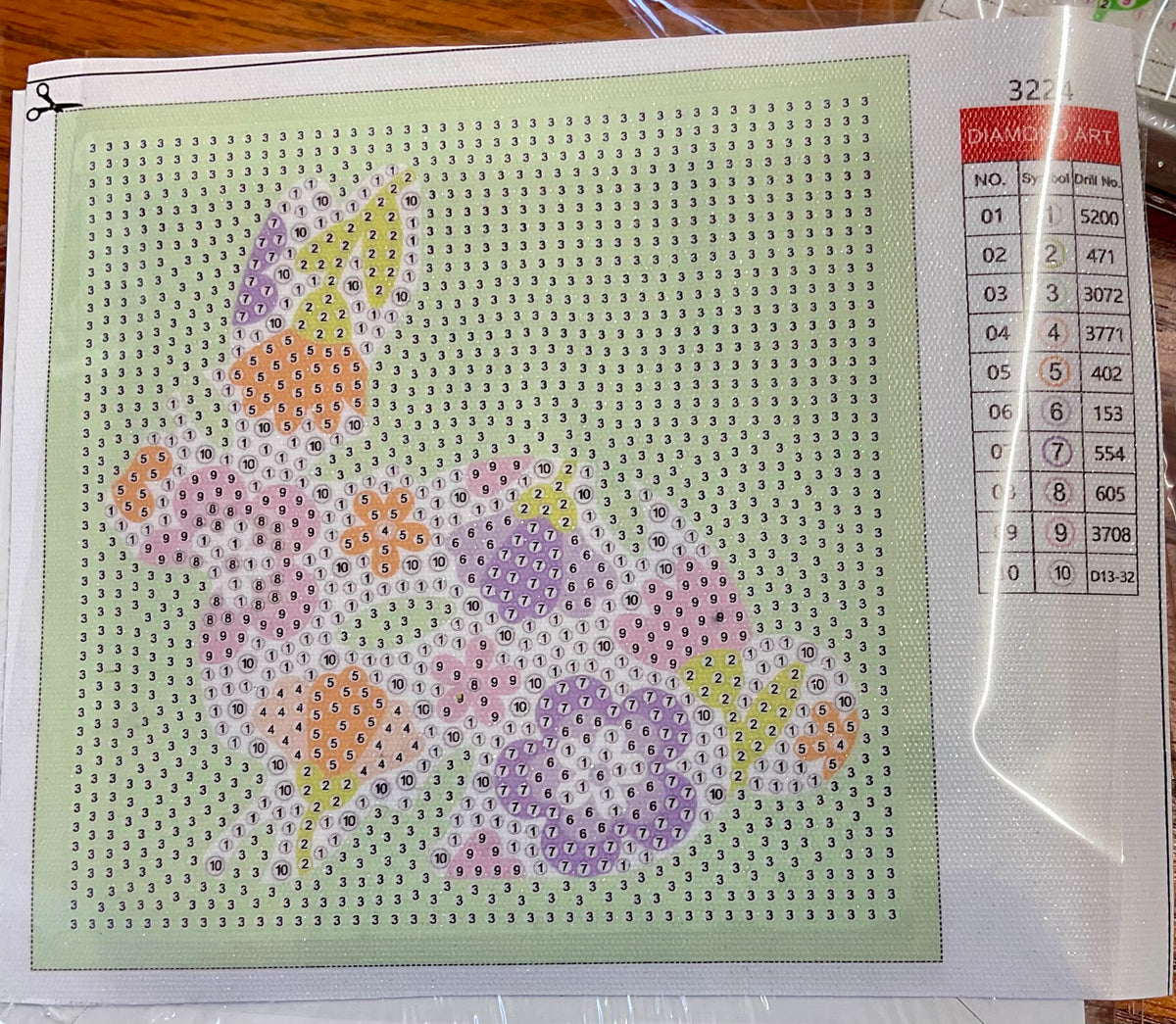 Spring Bunny Diamond Painting Kit with Frame