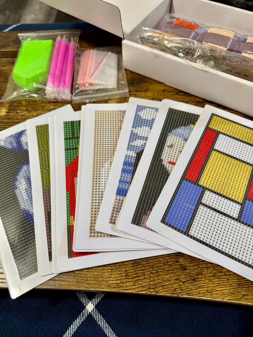 Mini Diamond Painting Kit Collection - Set of 12 Fine Art Canvases