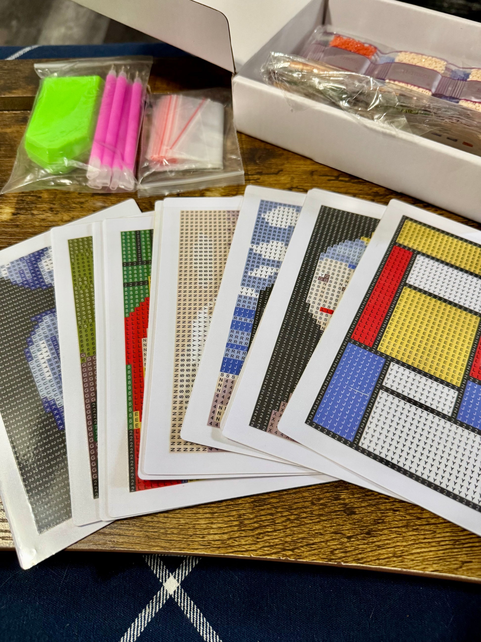 Mini Diamond Painting Kit Collection - Set of 12 Fine Art Canvases