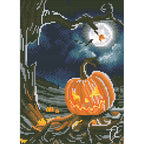 Glow-in-the-Dark Diamond Painting Kit - Spooky Night Full Drill 30x40cm Jack-o’-lantern and Tree