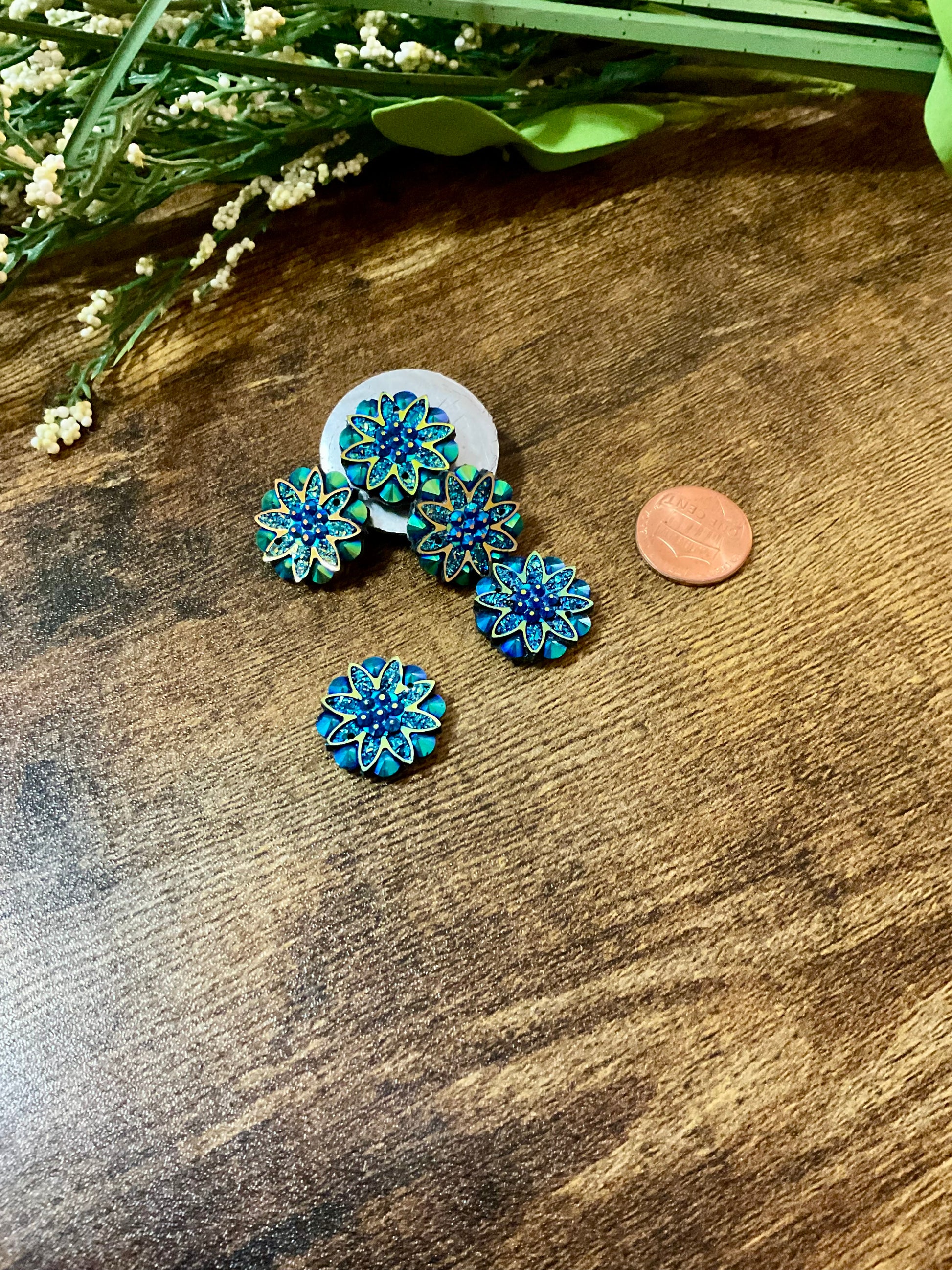Cover Minder Magnets for Diamond Painting - AB Black Flowers