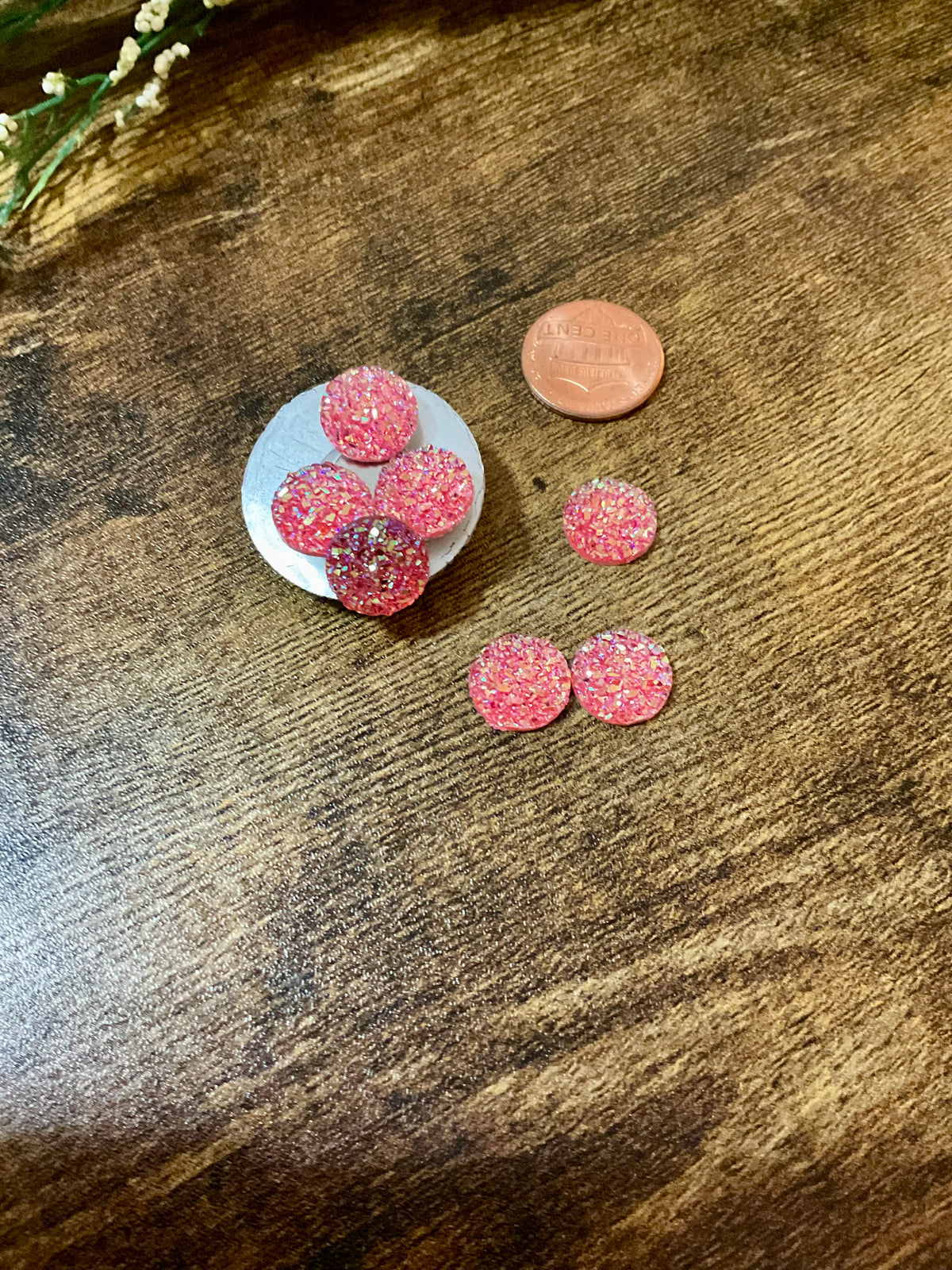 Mini Minders Magnets for Diamond Painting Pink AB Druzy