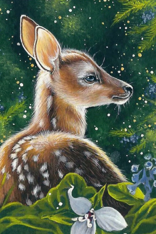 Fawn Deer Soft Canvas Diamond Painting Kit