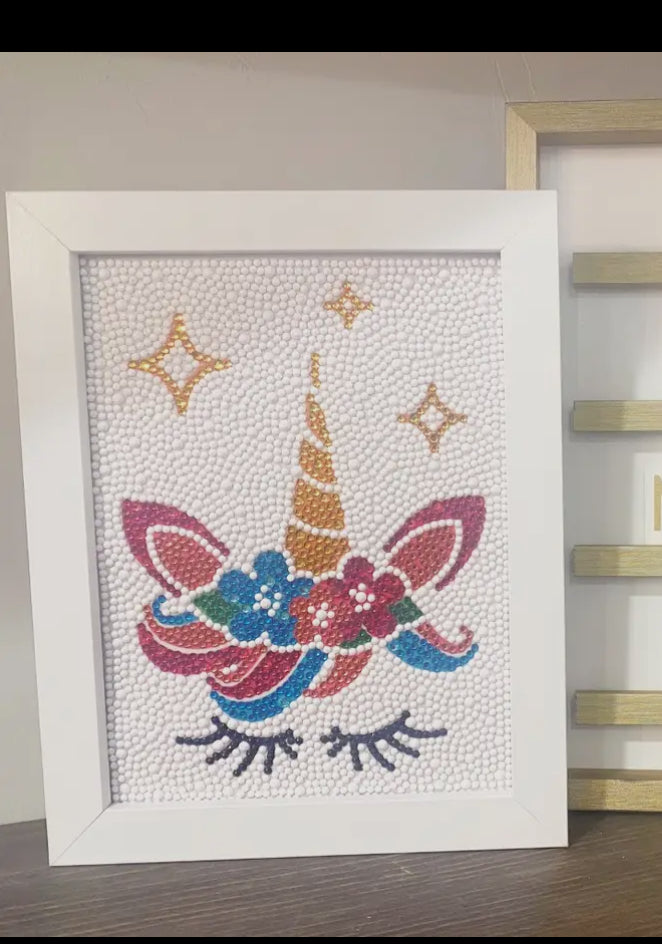 Unicorn Diamond Painting Kit with Frame *Preorder-Allow 7 days before shipping *