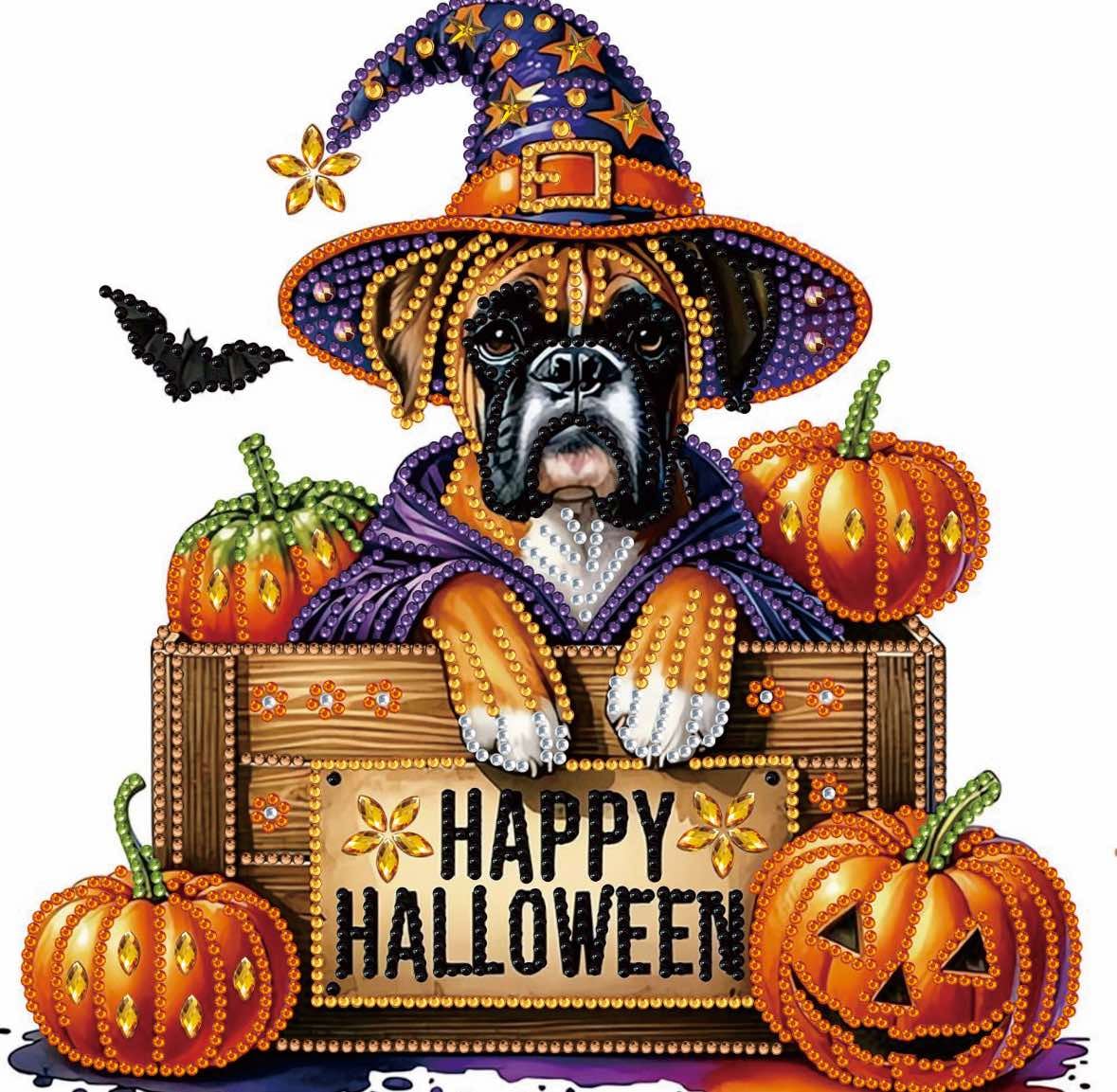 Halloween Dog Partial Drill Diamond Painting Kit