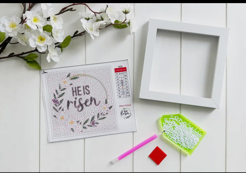 He is Risen Diamond Painting Kit with Frame