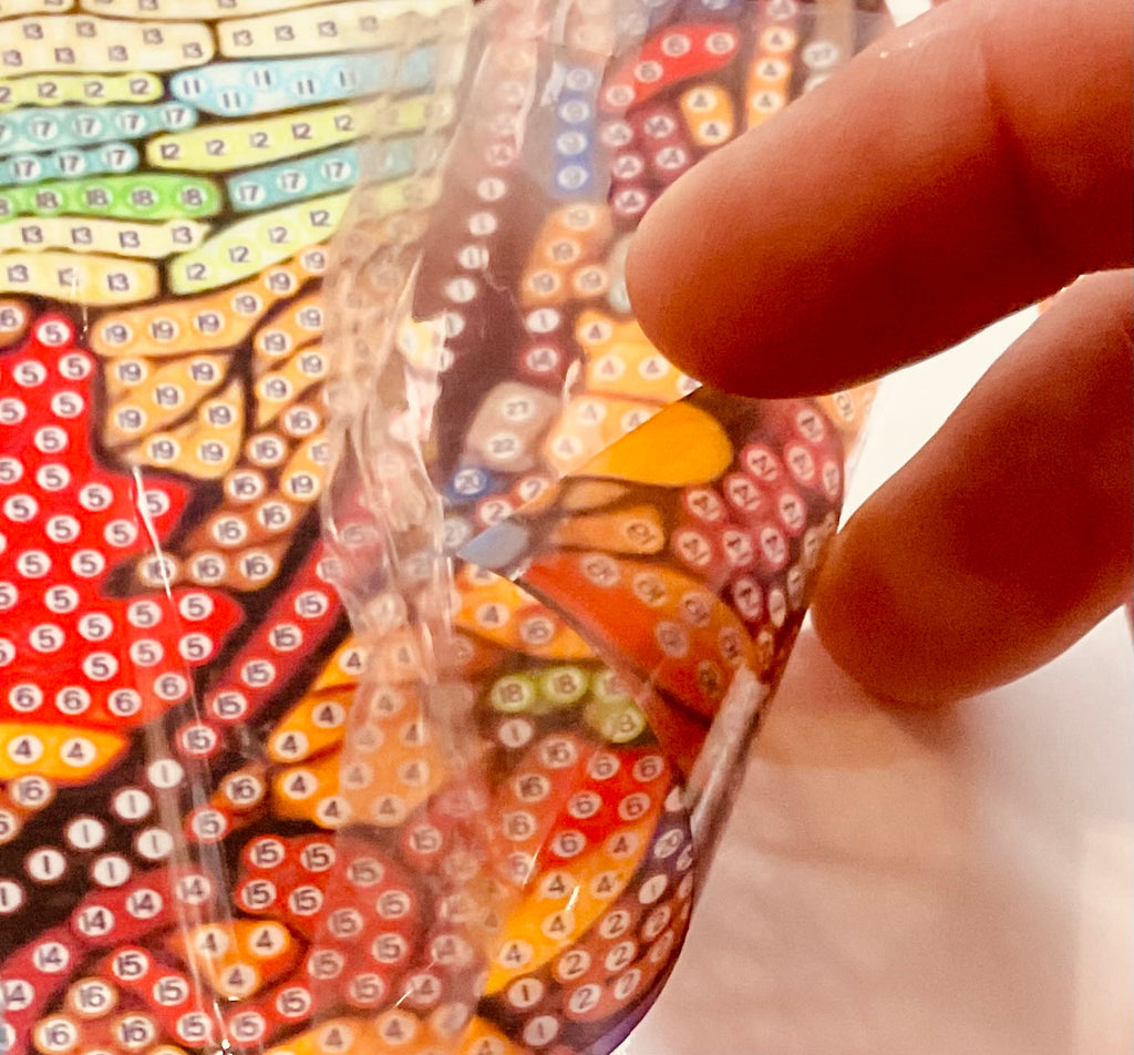 Diamond painting stained glass Crystal, full drill window stickers. 30x30