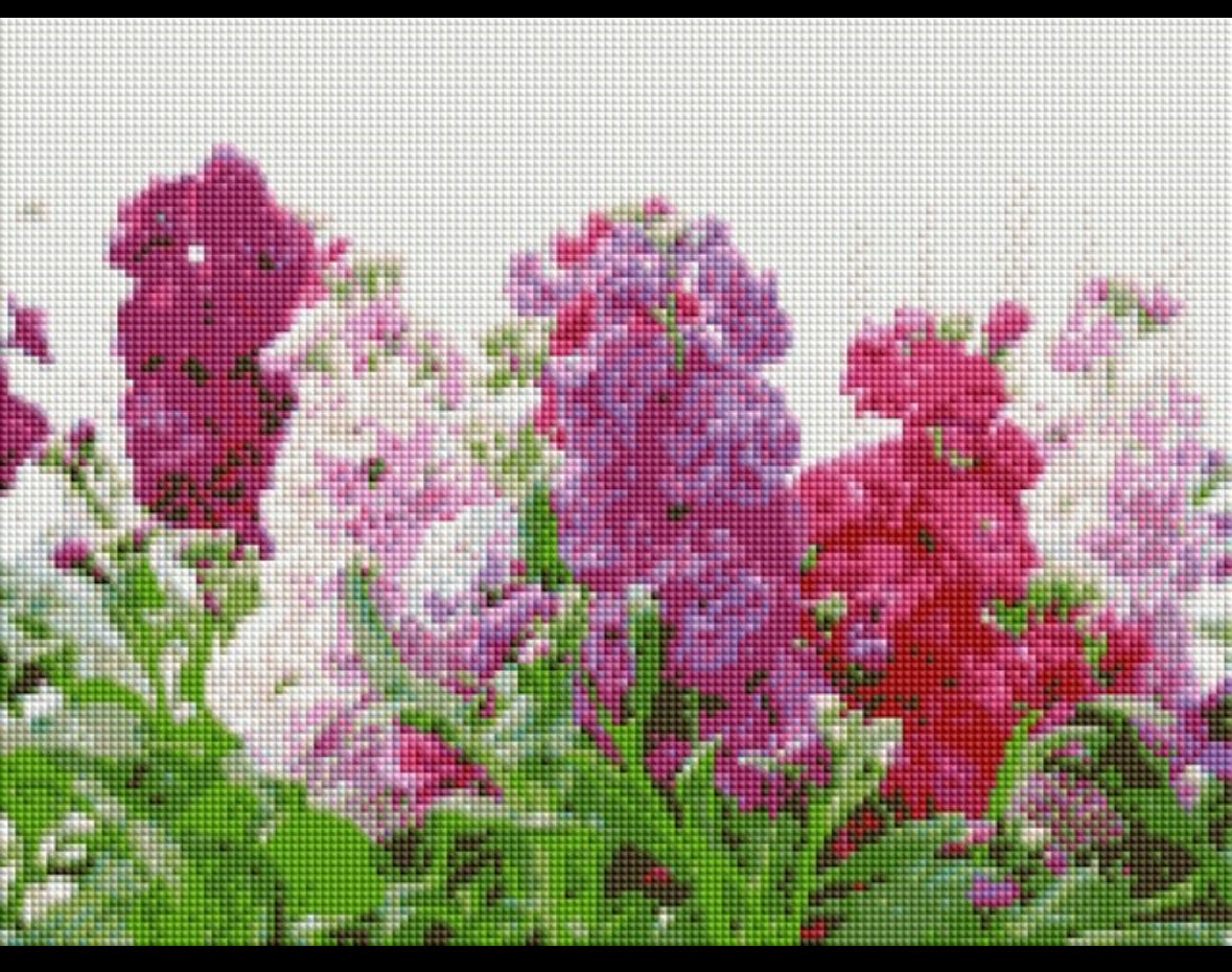 Snapdragon Flowers Diamond Painting Kit 40x30cm Soft Canvas Round or Square