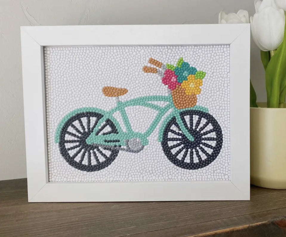 Bicycle Diamond Painting Kit with Frame *Preorder-Allow 7 days before shipping *