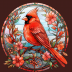 Cardinal Diamond Painting Kit 30x30cm Soft Canvas
