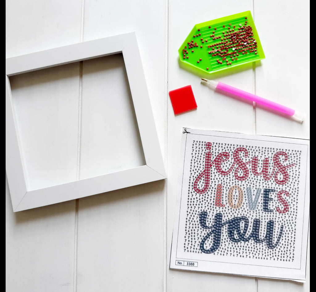 Jesus Loves You Diamond Painting Kit with Frame (Copy)