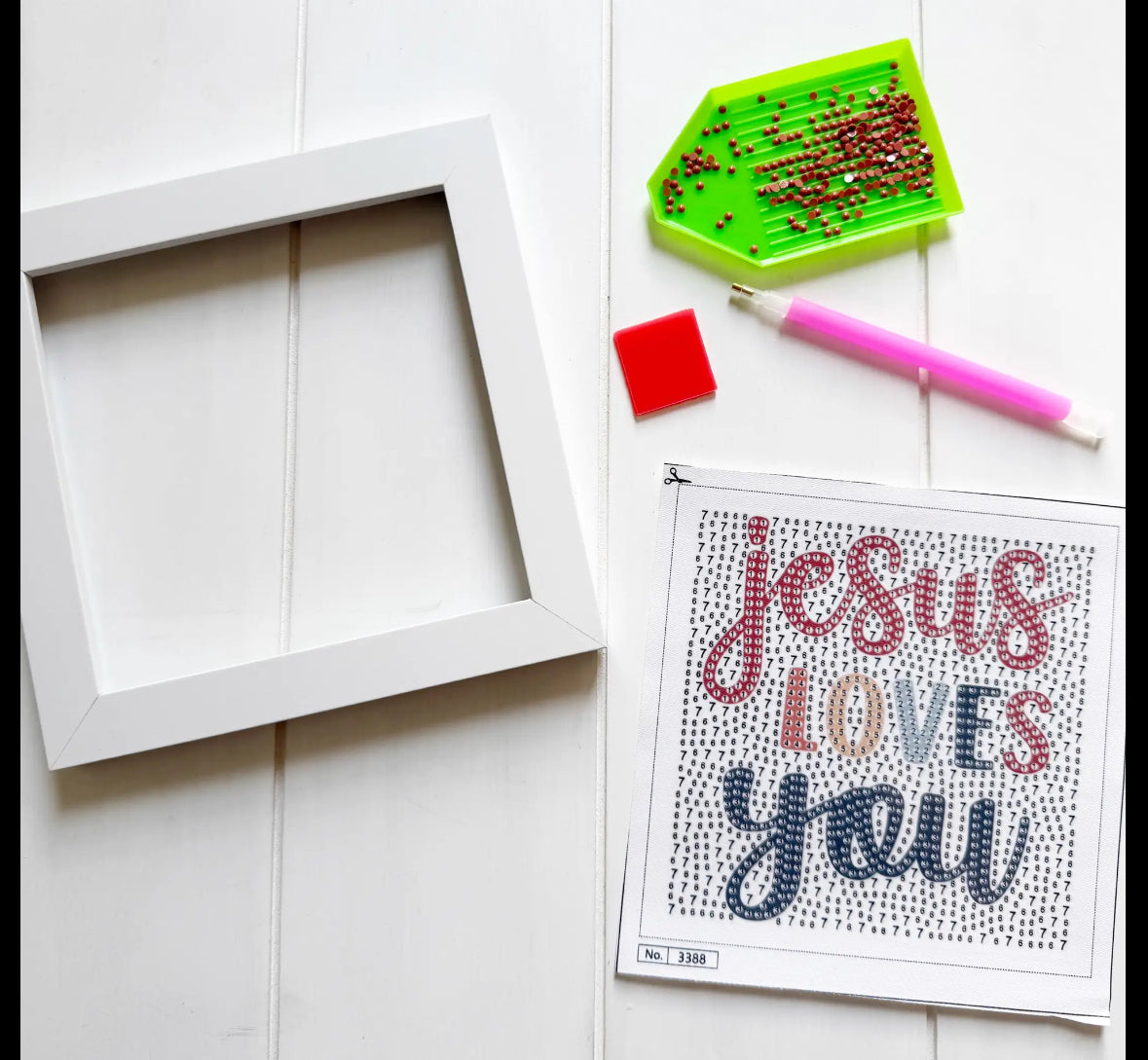 Jesus Loves You Diamond Painting Kit with Frame (Copy)