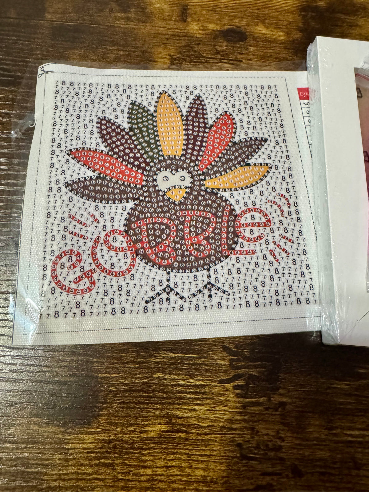 Gobble Turkey Diamond Painting Kit with Frame