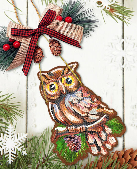 Diamond Painting Wooden Holiday Ornament Craft Kits 4 Styles