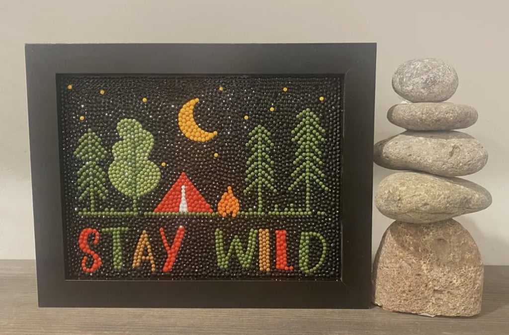 Stay Wild Diamond Painting Kit with Frame
