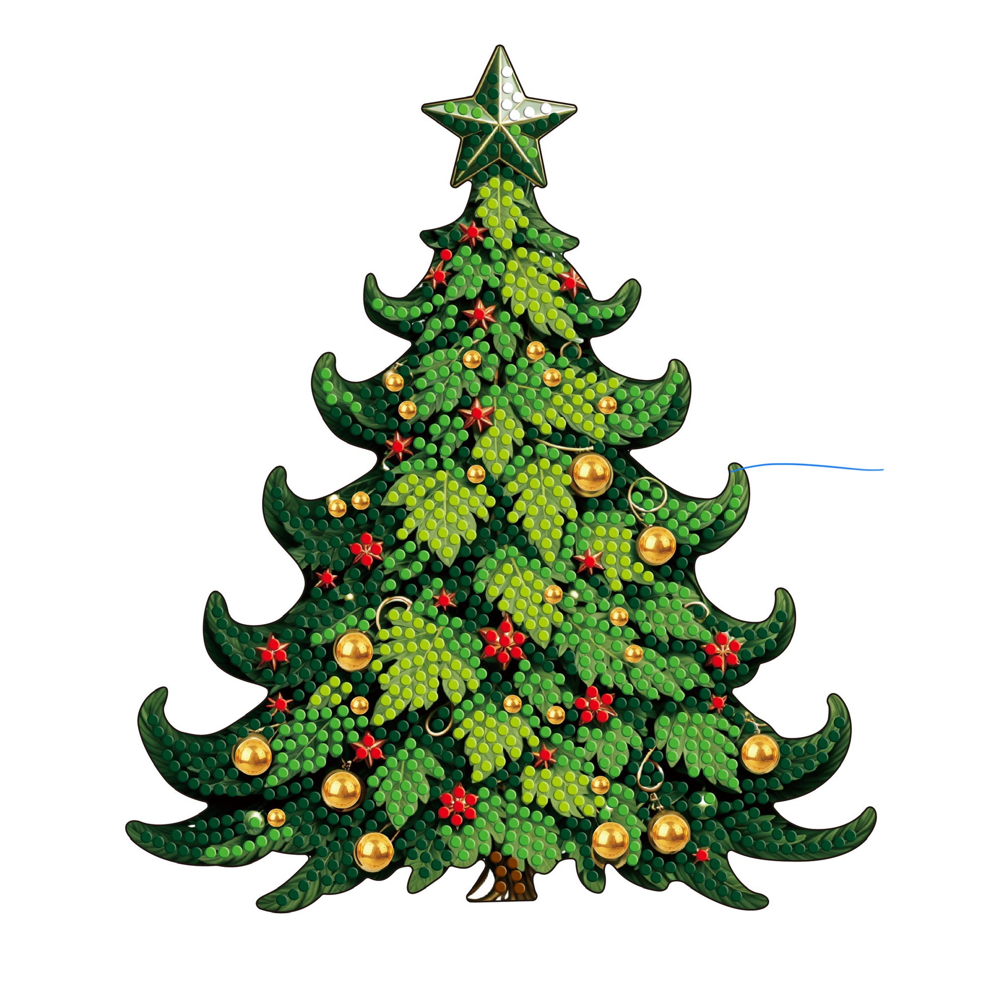 Christmas Tree Diamond Art Table Topper Kit
