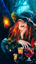 Witchy Cocktail Hour Diamond Painting Kit Halloween
