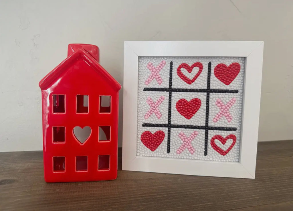 XOXO Valentine Diamond Painting Kit with Frame