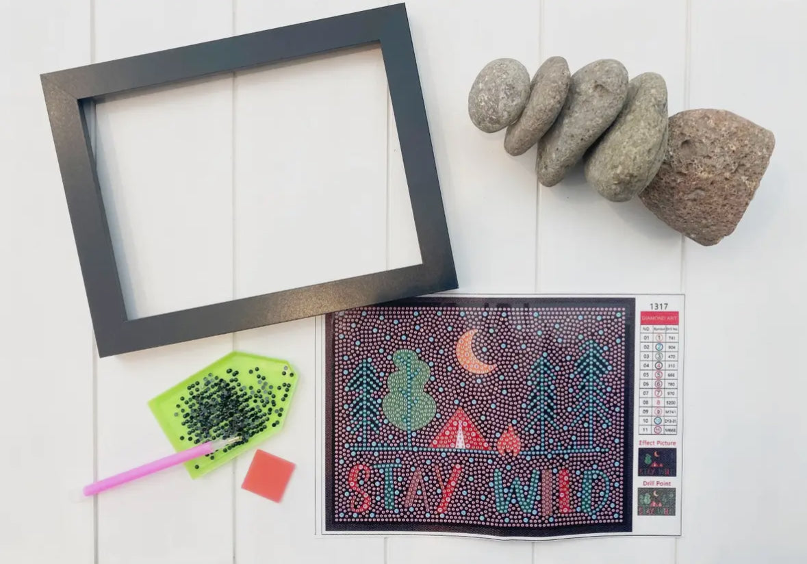 Stay Wild Diamond Painting Kit with Frame