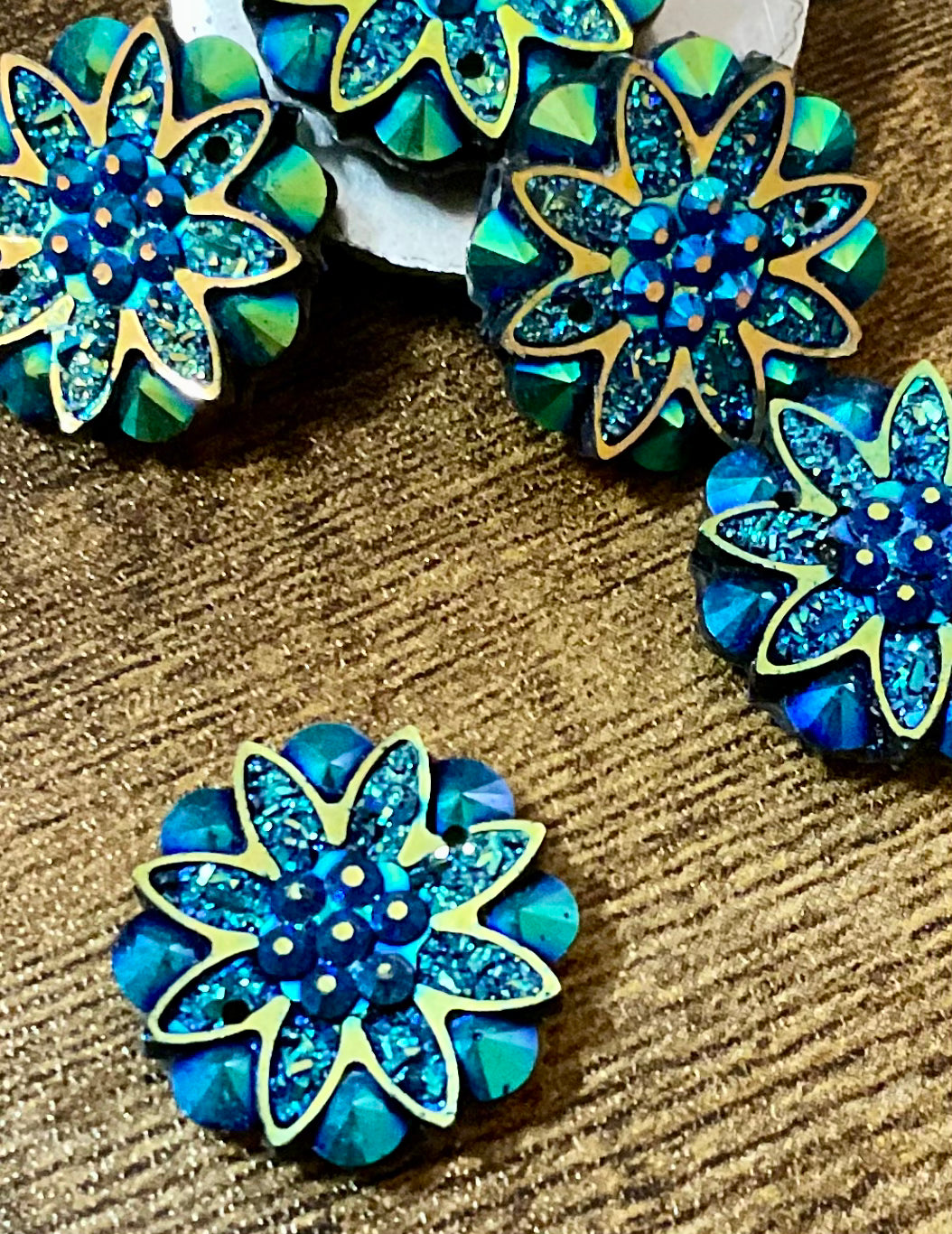 Cover Minder Magnets for Diamond Painting - AB Black Flowers